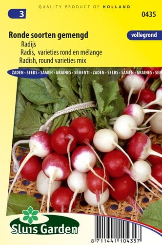 Radis, varieties rond en mélange