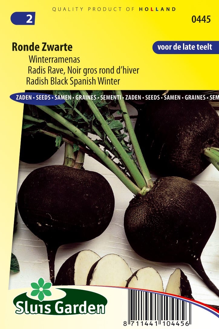 Acheter Radis Noir Rond - Radis d'hiver? Commander des graines sur