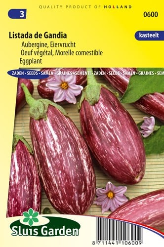 Aubergine, Morelle comestible Listada de Gandia