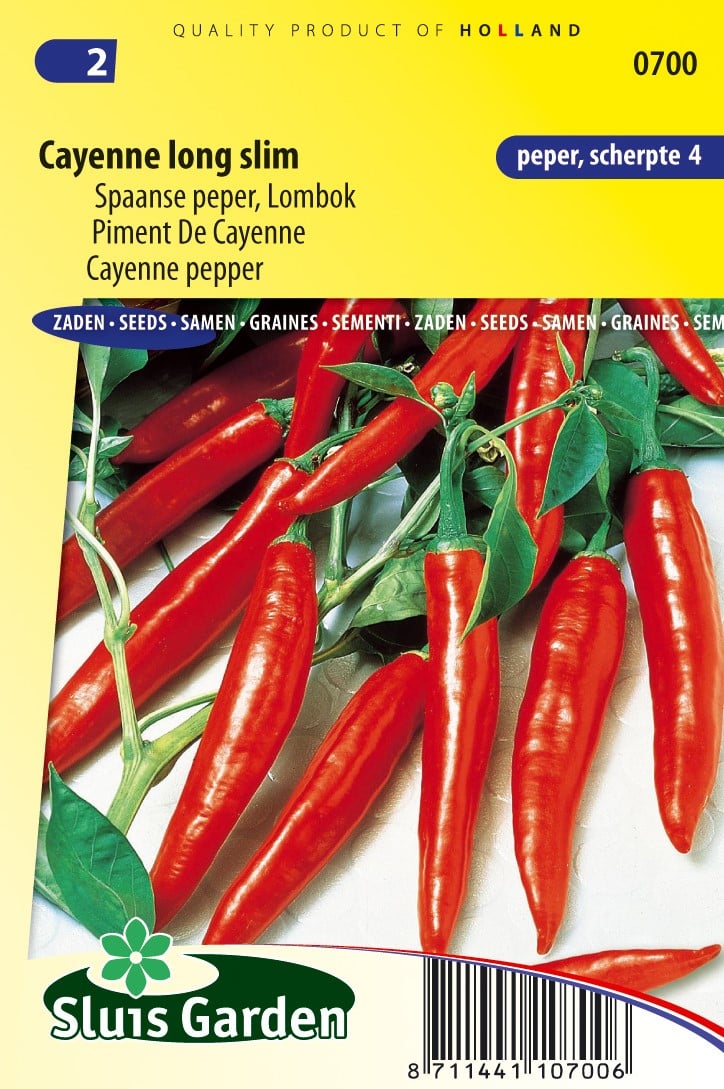 Acheter Piment De Cayenne Long Slim? Commander des graines sur