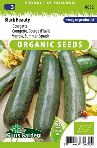 Courgette, Courge d’Italie Black Beauty EKO - Graines biologiques - 10 graines