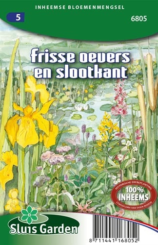 Berges, rebords d'un fossé, prés humides et verts