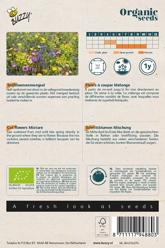 Fleurs à couper Mixture – Buzzy Organic Seeds-2