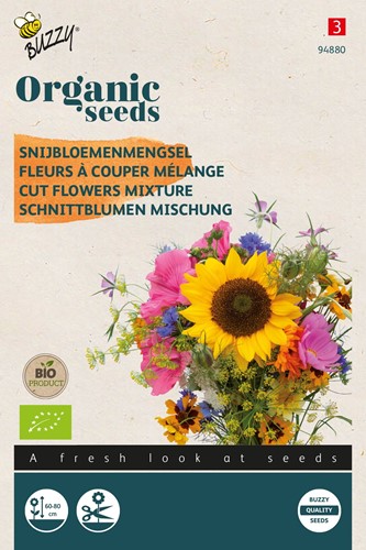 Fleurs à couper Mixture – Buzzy Organic Seeds