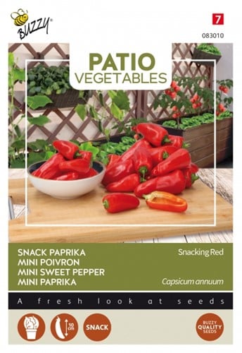 Poivron Snacking Red - Buzzy Patio Vegetables
