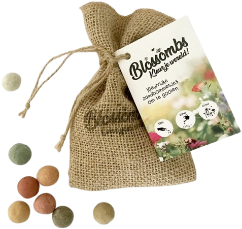 Blossombs jute cadeauzakje
