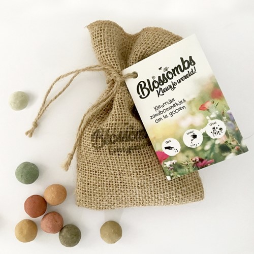 Sac cadeau en jute Blossombs