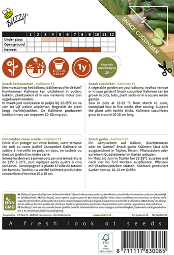 Snackkomkommer Kalimero F1 - Patio Vegetables-2