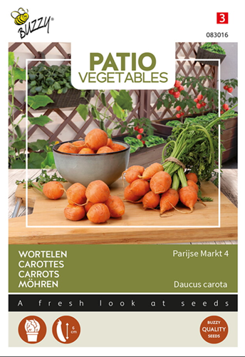 Carottes Parijse Markt 4 - Buzzy Patio Vegetables