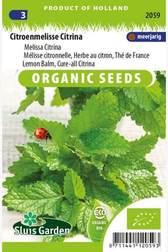 Mélisse citronnelle, Herbe au citron, Thé de France EKO-2