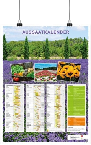 Poster Calendrier des Semis Allemand - Enroulé
