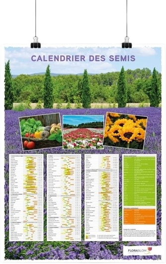 Acheter Poster Calendrier des Semis Français? Commander des